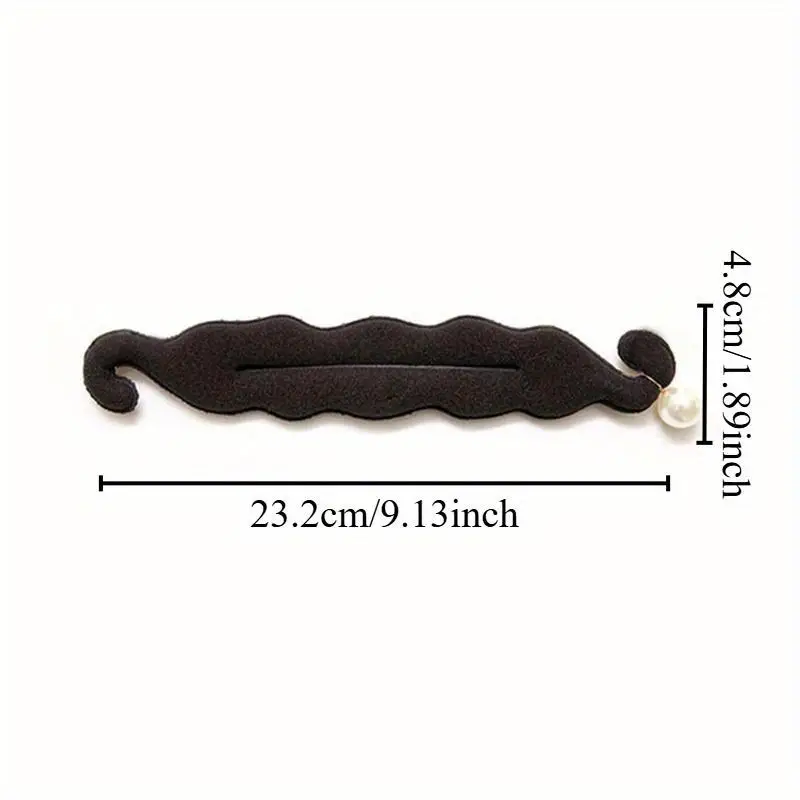 

5Pcs Witch Hair with Tool Hair Bun and Artificial Pearl Sponge Hair Cut Jewelry