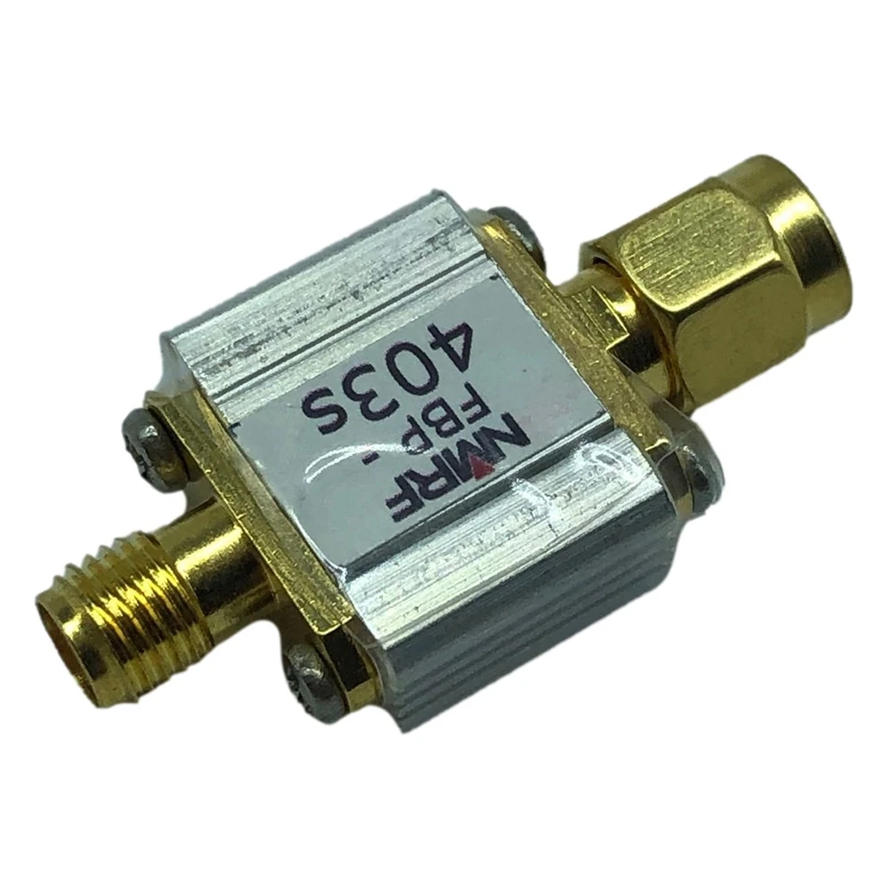 A21I-FBP-403S RF مرشح ممر الموجة المحورية 403 ميجا هرتز المنشار مرشح ممر الموجة 1DB عرض النطاق الترددي 4 ميجا هرتز