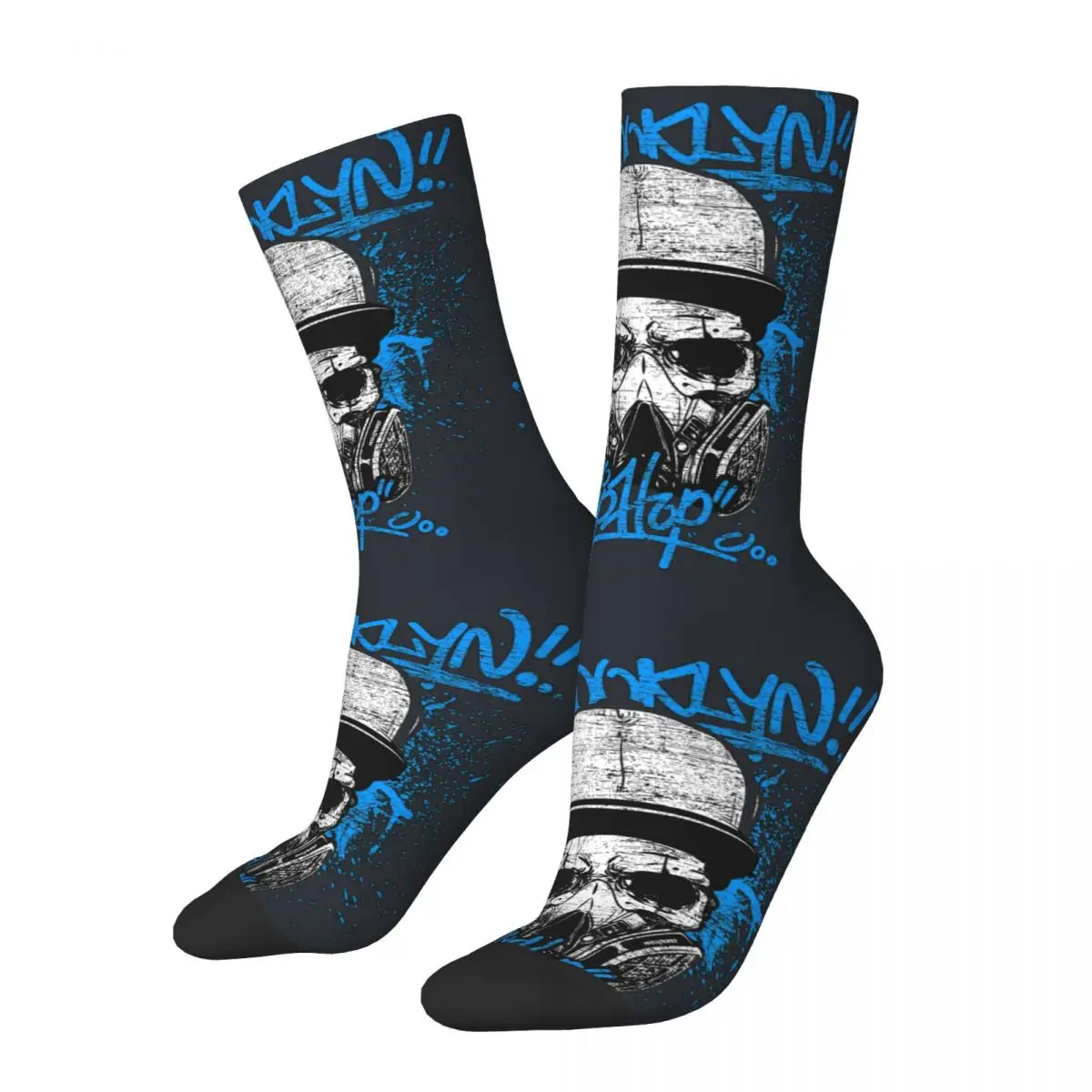 Funny Crazy compression Hip Hop Sock for Men urban style Happy Quality Pattern Printed Crew Sock official-website tops fugees