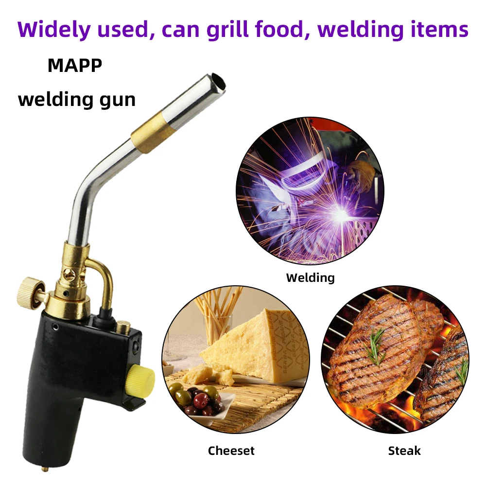 High Heat Welding Plumbing Torches Gas Soldering Plumbing Blow Torch Soldering Propane Instant Professional Brazing Map Burner