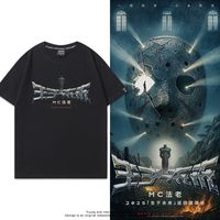 MC Pharaoh Born in The Future Tour T-shirt Design Sense Peripheral Short Sleeve Rap Rap Fan Men's and Women's Cotton Top