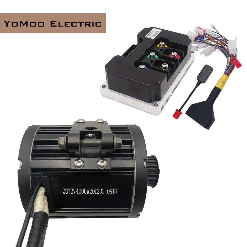 

QS138 4000W 90H 72V 6500RPM Peak 12000W PMSM Mid Drive Motor with Fardriver ND72450 Controller For Electric Motorcycle Moped