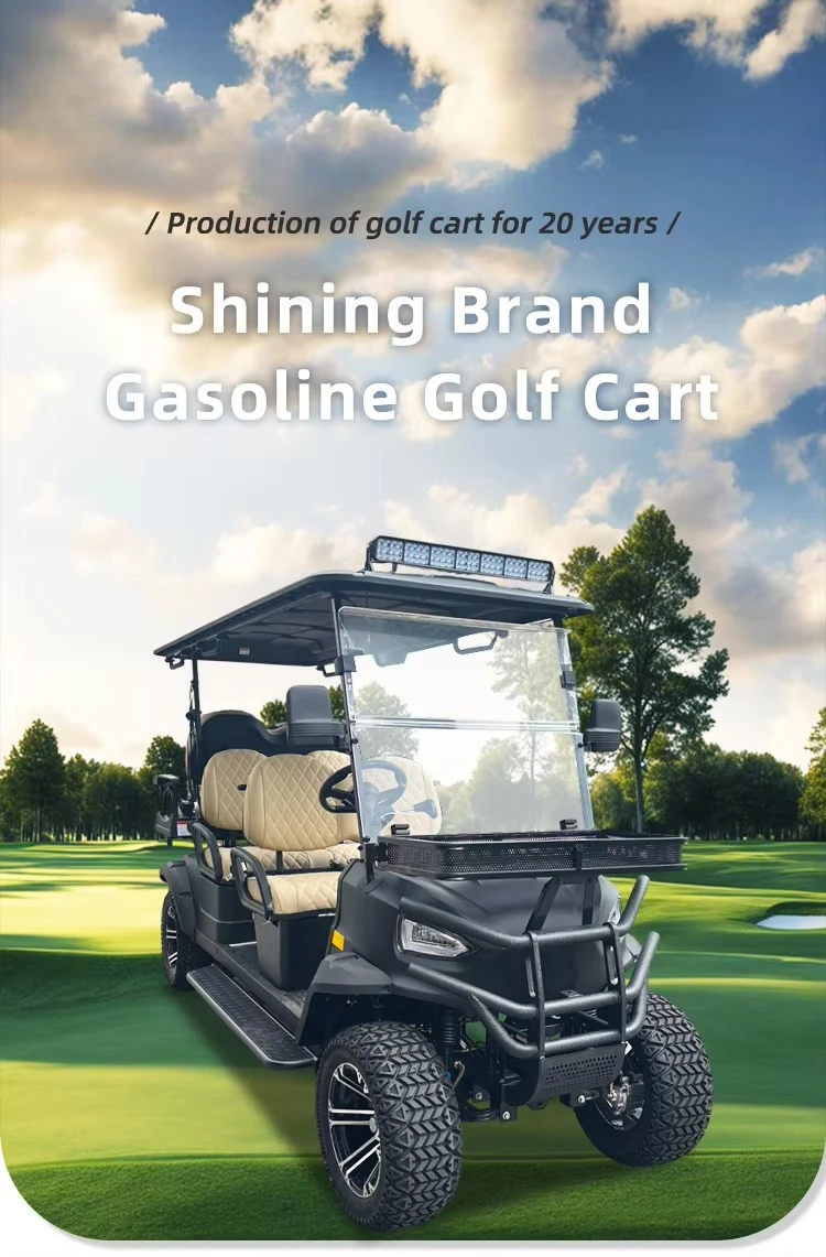 lsv  New Design Gas Utility Cart 6 Passengers Golf Car Buggies 400CC Lifted 6 Seater Gas Powered Golf Cart