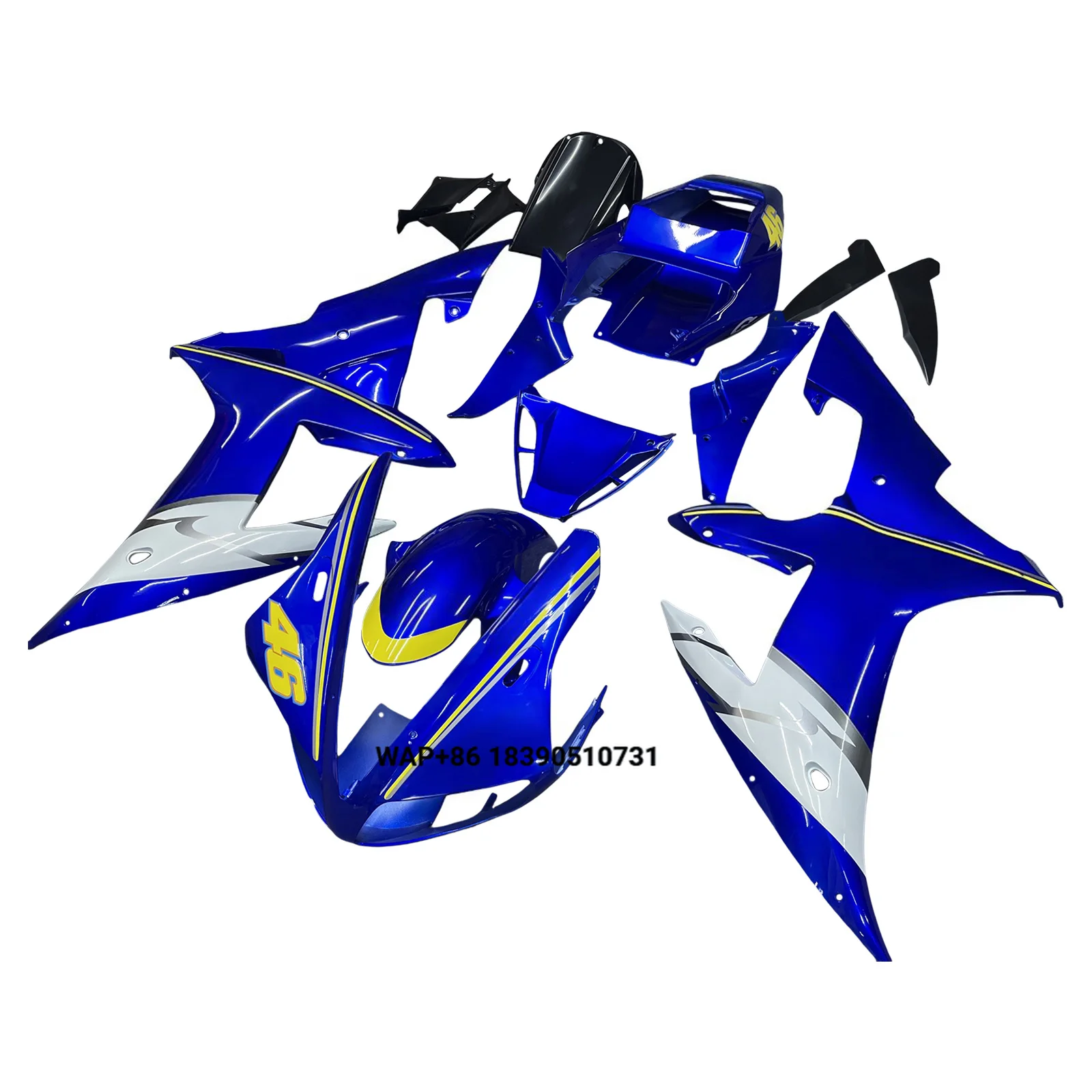For  YZF R1 2002 2003 ABS Plastic Motorcycle Fairing Kit Bodywork with Heat Shield and Bolt Box