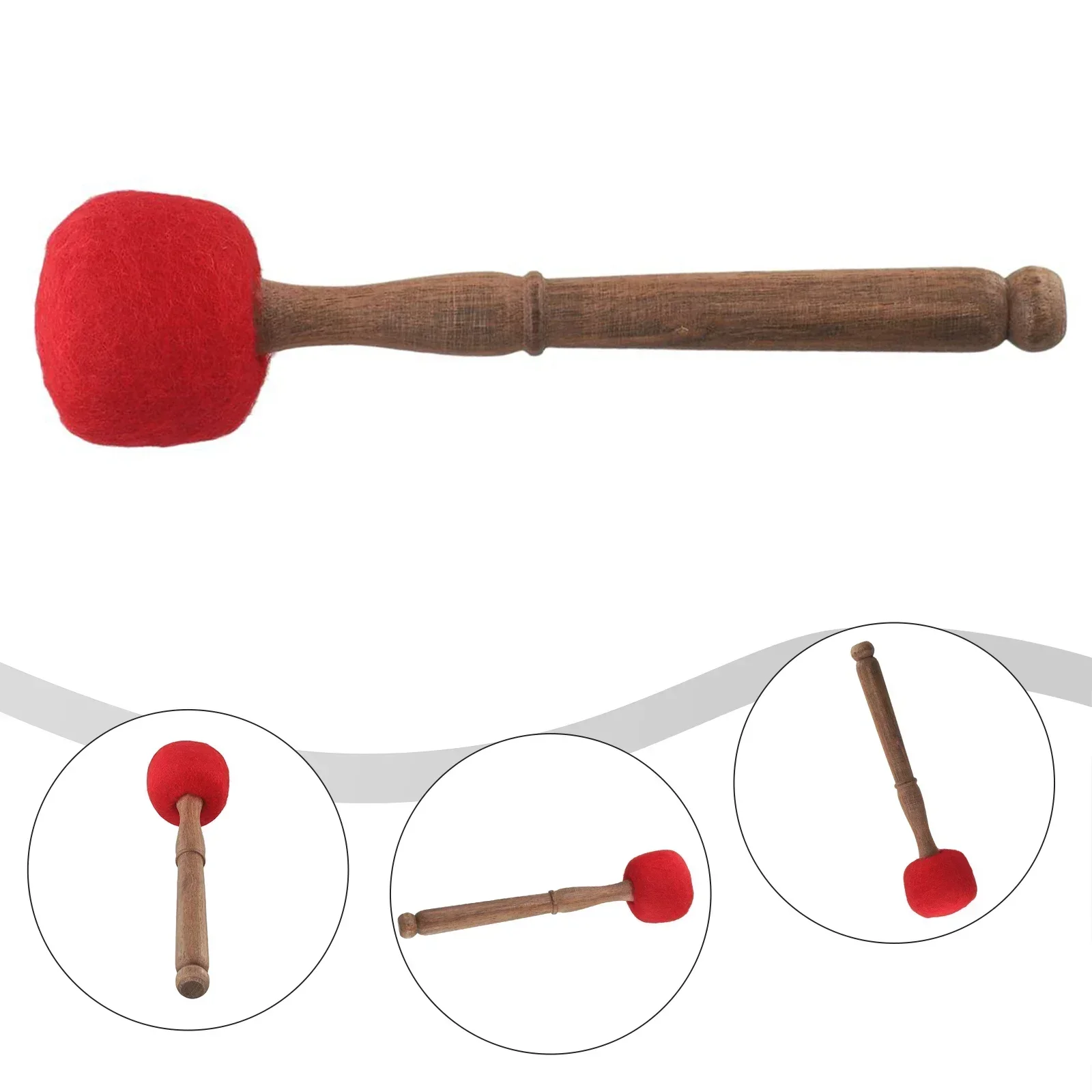 

Safe Materials Singing Bowl Stick Singing Bowl Stick Natural And Fresh Design Red/White/Black/Brown Reliable Head Material