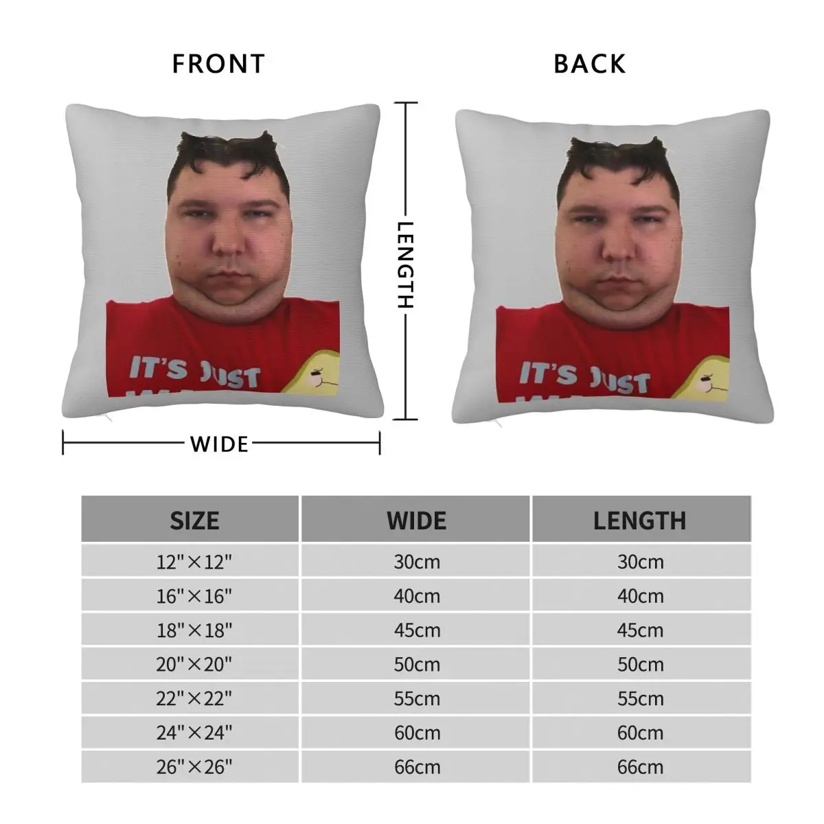 Nikocado Avocado Nicholas Perry Square Pillowcase Polyester Linen Velvet Creative Zip Decor Throw Pillow Case Home Cushion Case
