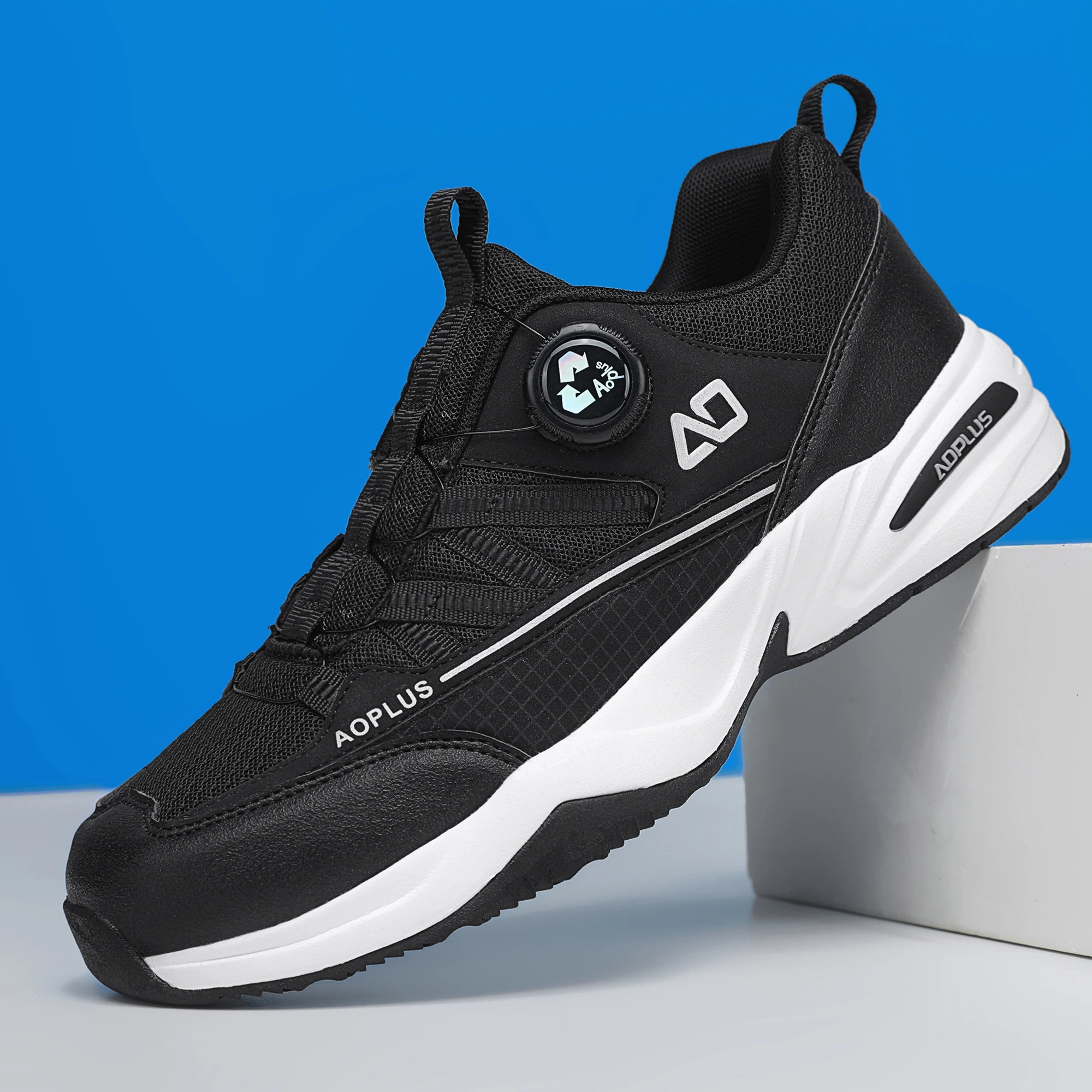 New Fashionable Hiking Shoes, Comfortable and Breathable Men's Casual Sports Shoes, Outdoor Walking Shoes, Black and Gray Colors