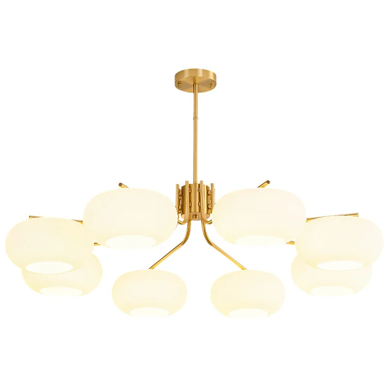 

Cream medieval persimmon all copper living room chandelier new