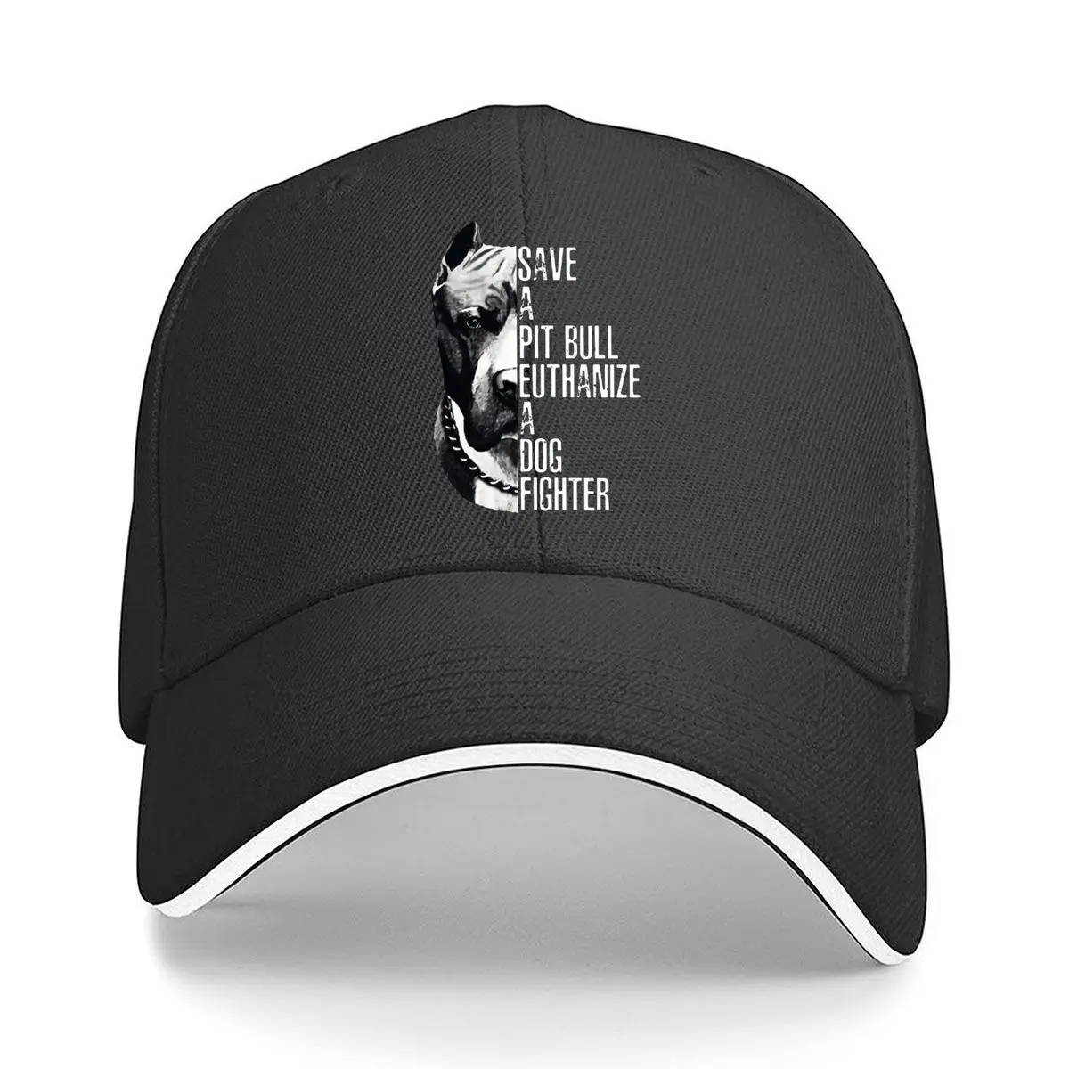 

Бейсбольная кепка-сэндвич для любителей собак Pit Bull Fun Art