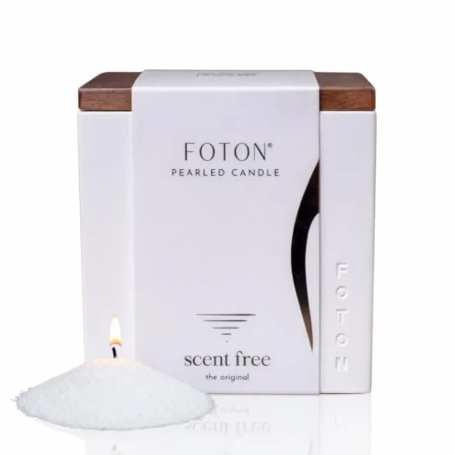 

Pearled Candle Le Cube Concrete Vase Set 16 Oz Square - Unscented - Refillable Jar Scented Candle Sand Wax with 15 Wicks - Natu
