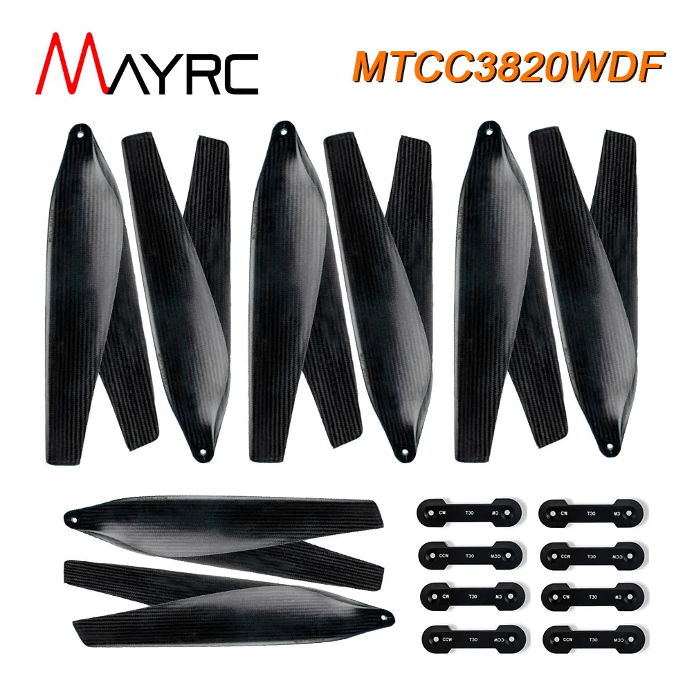 16Blades MAYRC 3820 Wide Propeller 38inch Carbon Fiber CW CCW Paddle for T30 Heavy Load Agriculture Drones Multi-Engine