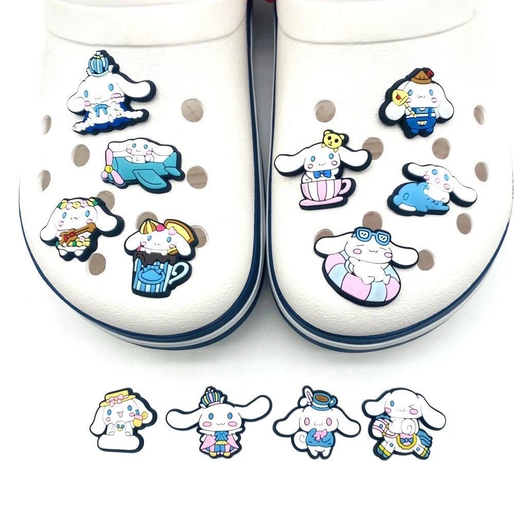 New Cute Anime Cartoon DIY Shoe Charms For Clogs Hole Bubble Slides Sandals PVC Shoe Decorations Accessories For Unisex Gifts