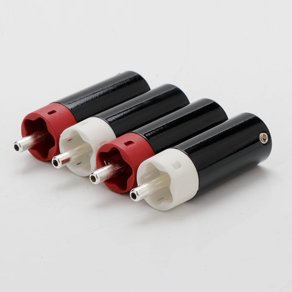 RCA Connector Star Line Audiophile RCA Plug 9mm hole for Speaker Amplifier Cable Connector Gold/Silver Plated RCA Adapter view 6