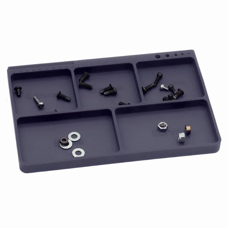 Silicone Parts Tray & Tool Stand - Non-Slip Organizer for RC Car/Truck Hardware Small Accessories