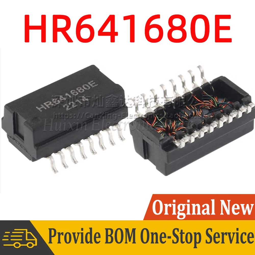

5pcs HR641680E HR641680 SOP16 SMD Network Transforme 100 Base-T Ethernet Isolation Single Port LAN Transformer Isolated Choke