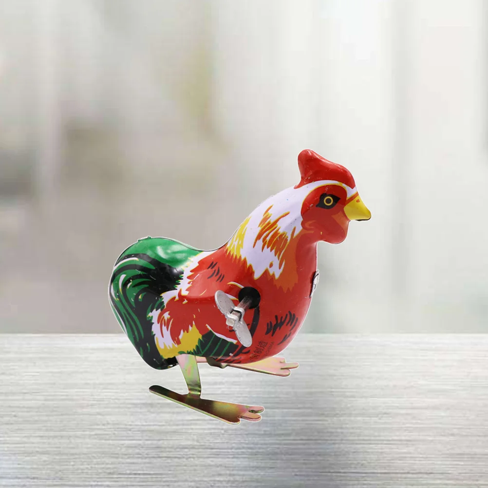 3개입 철제 수탉 빈티지 메탈 점핑 치킨, 어린이 손과 눈의 협응력, 기어다니기, 상호작용 학습 - 14세 이하
