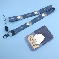 Nuevo lindo cordón de fruta tarjeta de crédito titular de la identificación bolsa de dibujos animados estudiante mujeres viaje banco autobús tarjeta de visita cubierta insignia cartera