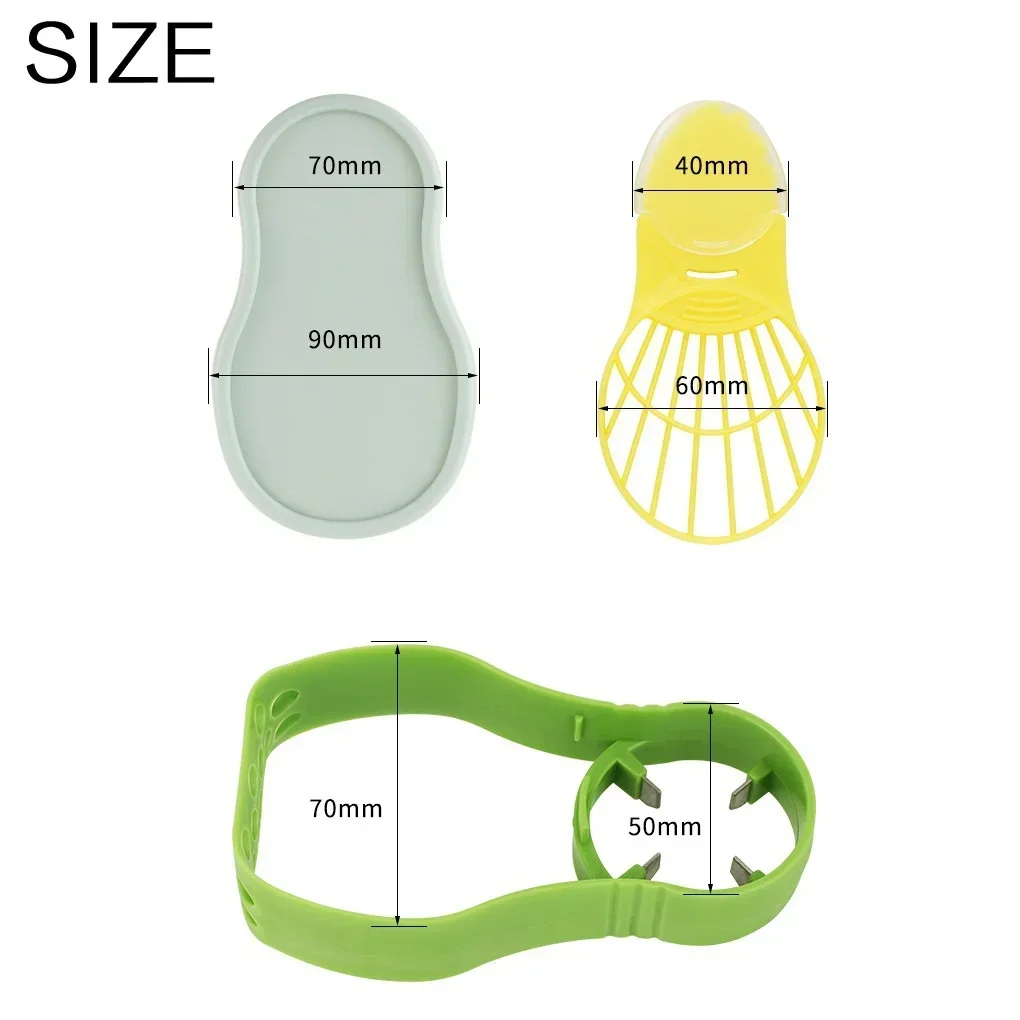 Avocado Slicer Shea Core Fruit Peeler Pulp Separator Plastic Knife Set Kitchen Vegetable Tool Stonego Household Accessories