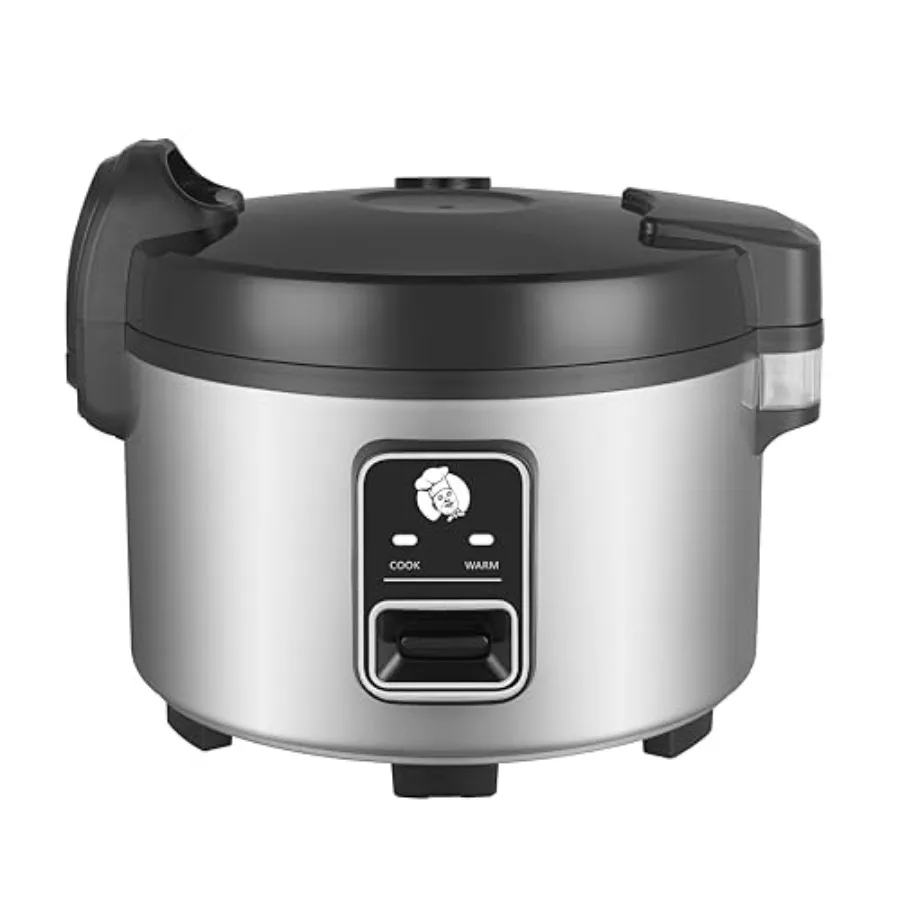 Olla Arrocera Comercial Grande de 15.8QT para 60-70 Personas, 84 Tazas Cocidas/32 Tazas Sin Cocinar, Calentador de Arroz Eléctrico con Operación de un Toque