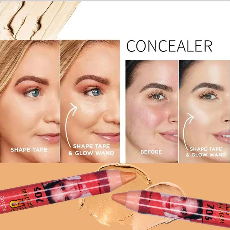 Eye Concealer Pen Makeup Base Stick Corrector Liquid Facial Corretive Bronzer Contour Sticker Cover Dark Circles Primer Cosmetic