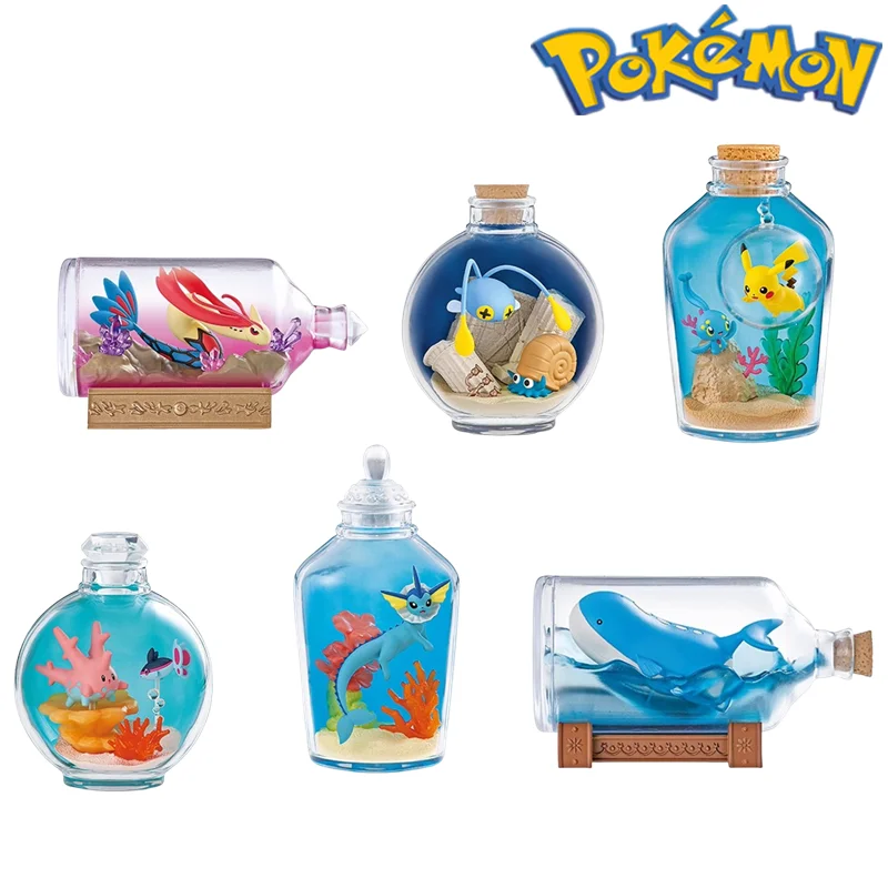 pokemon-drift-bottle-model-miniature-scene-hand-made-ornaments-wailord-omanyte-milotic-doll-collection-toy-birthday-gift