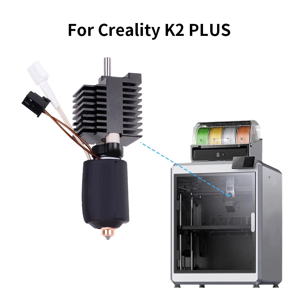 Creality K2 Plus用ホットエンドキット セラミックヒートブロック交換用ホットエンド K2 Plus 3Dプリンター用スペアパーツ クイックスワップノズル