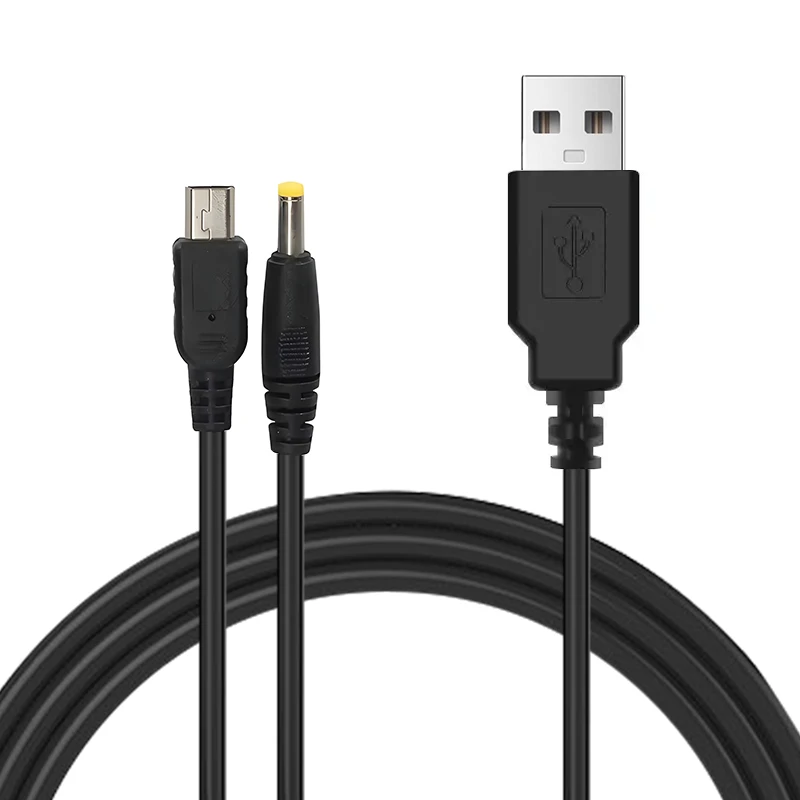 DATA FROG 2 in 1 USB Charger For PSP 1000 2000 3000 Game Console USB Data Cable + Charger Cable Cord Game Accessory