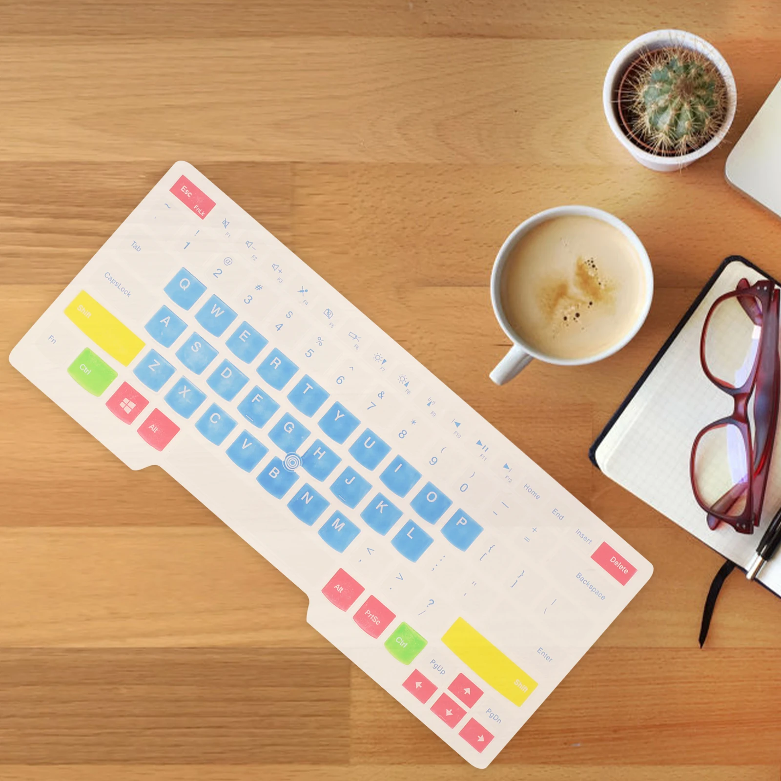 

Keyboard Film Laptop Cover Pattern Protective Case Multifunctional Dustproof Splashproof Reusable Silicone