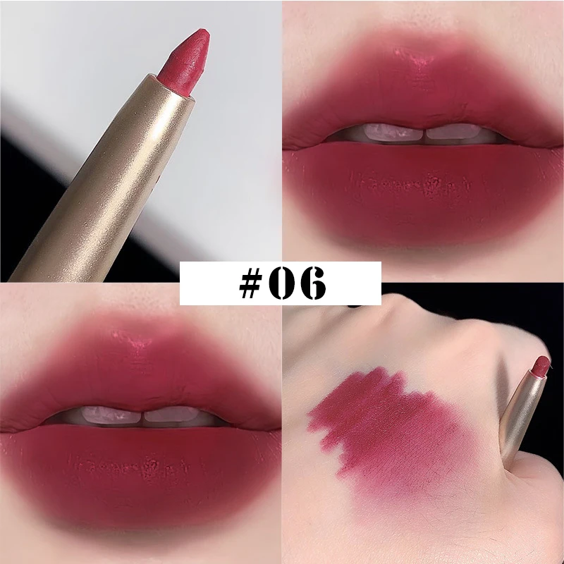 Lápis impermeável Lip Liner Stick, lápis de batom duradouro, delineador, coreano, maquiagem de cor original