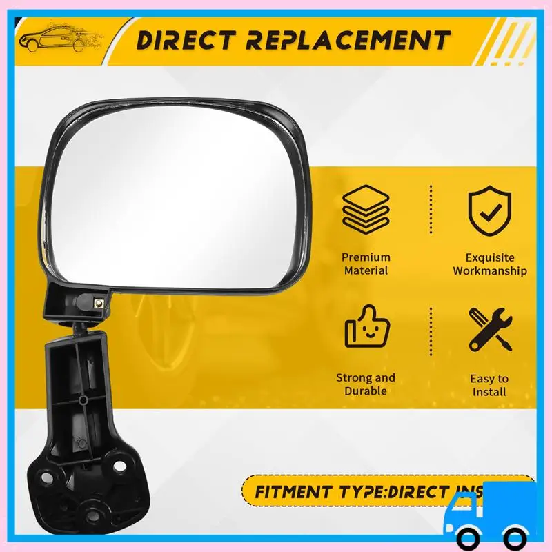 

Lasting Black Rear Tailgate Door Mirror Assembly Car Exterior Parts For Toyota Hiace H200 2005-2013 For RHD DRIVERS