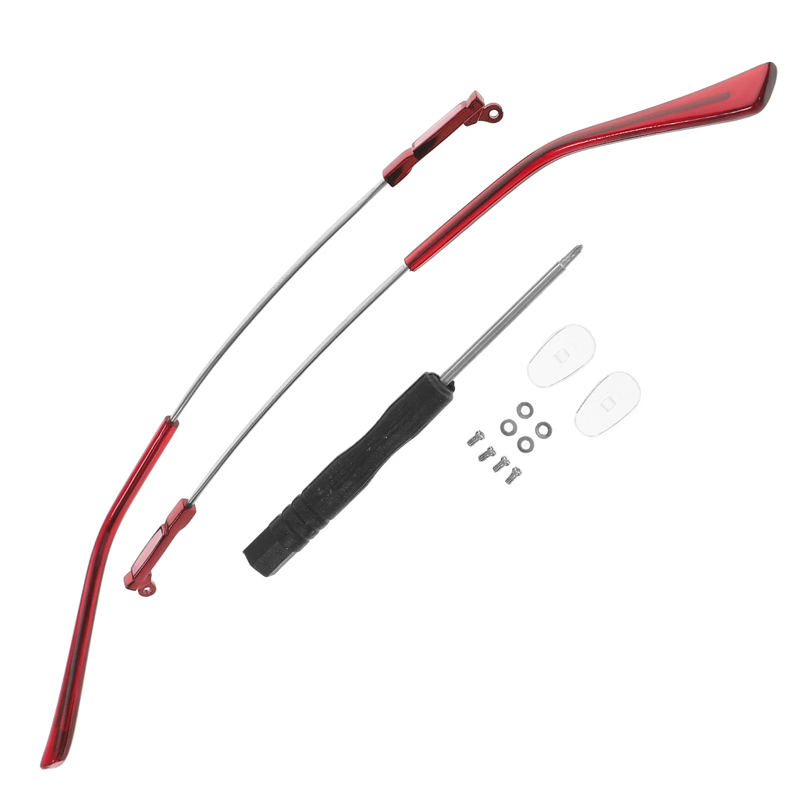 1Pair Memory Legs Glasses Parts Replacement Metal Eyeglasses Arm Universal Replacement Temple Arm Legs for Eyeglasses Repair Kit