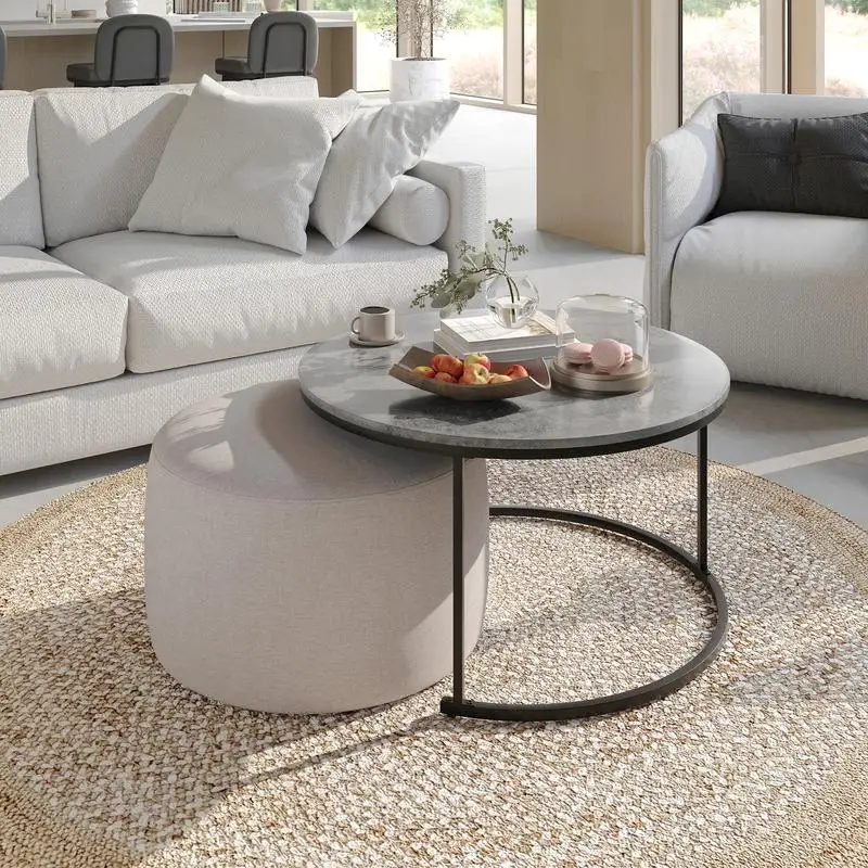 Ensemble de table basse ronde