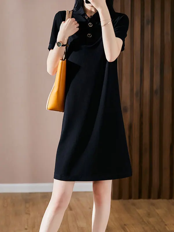 

Новая летняя женская юбка свободного кроя, стройнящая, омолаживающая, повседневная, базовая модель, подходит для прогулок