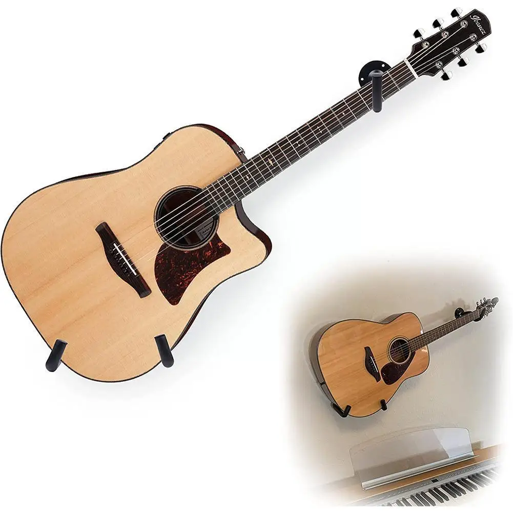 แนวนอนกีตาร์แขวนผนังแขวนสำหรับ Acoustic Guitar Bass ไวโอลิน Mandolins Slat จอแสดงผลสนับสนุน C6o3