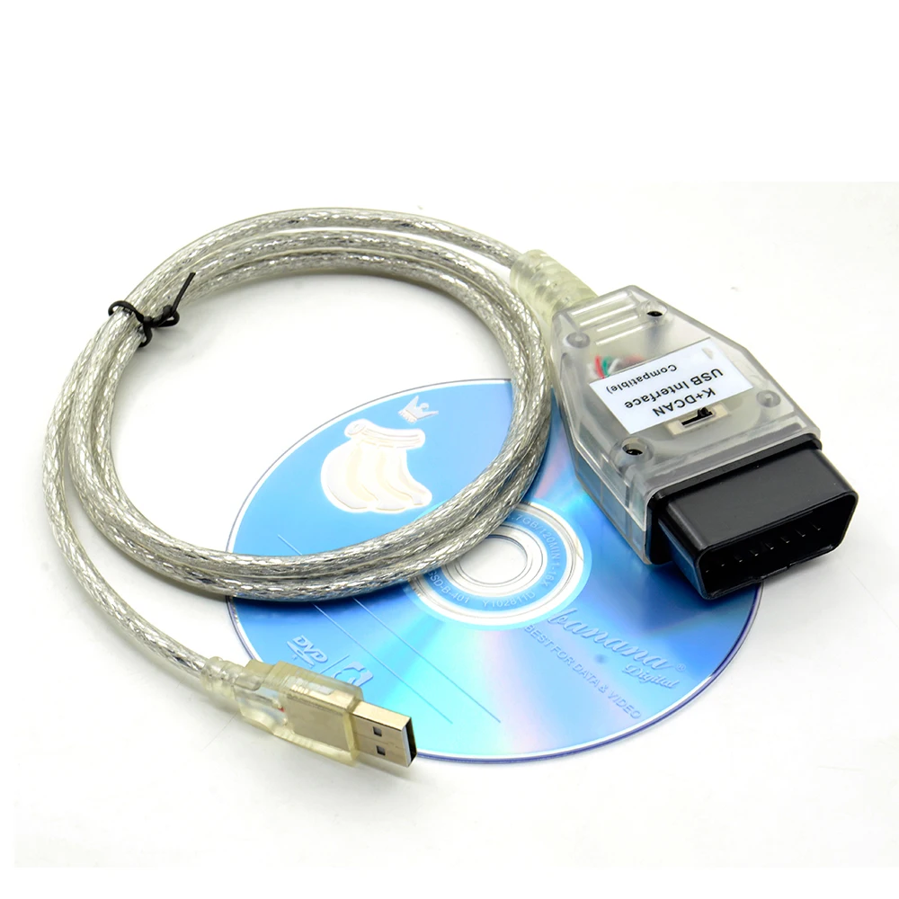 كابل تشخيص واجهة USB لـ BMW K + CAN ، رقاقة FT232RL مع مفتاح ، احترافي مع 20Pin لـ BMW