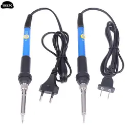 110V (US) / 220V (EU) Adjustable Temperature Electric Soldering Iron 60W Welding Solder Heating Nib Repair Tool 200-450 ℃