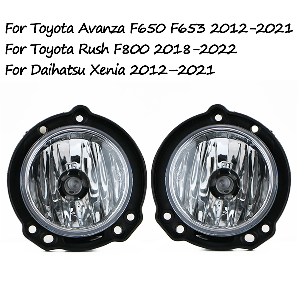 Para Toyota Avanza Daihatsu Xenia 2012-2021 Toyota Rush 2018-2022 Farol de Neblina Dianteiro Luz Antineblina 81210-BZ160 81220-BZ160