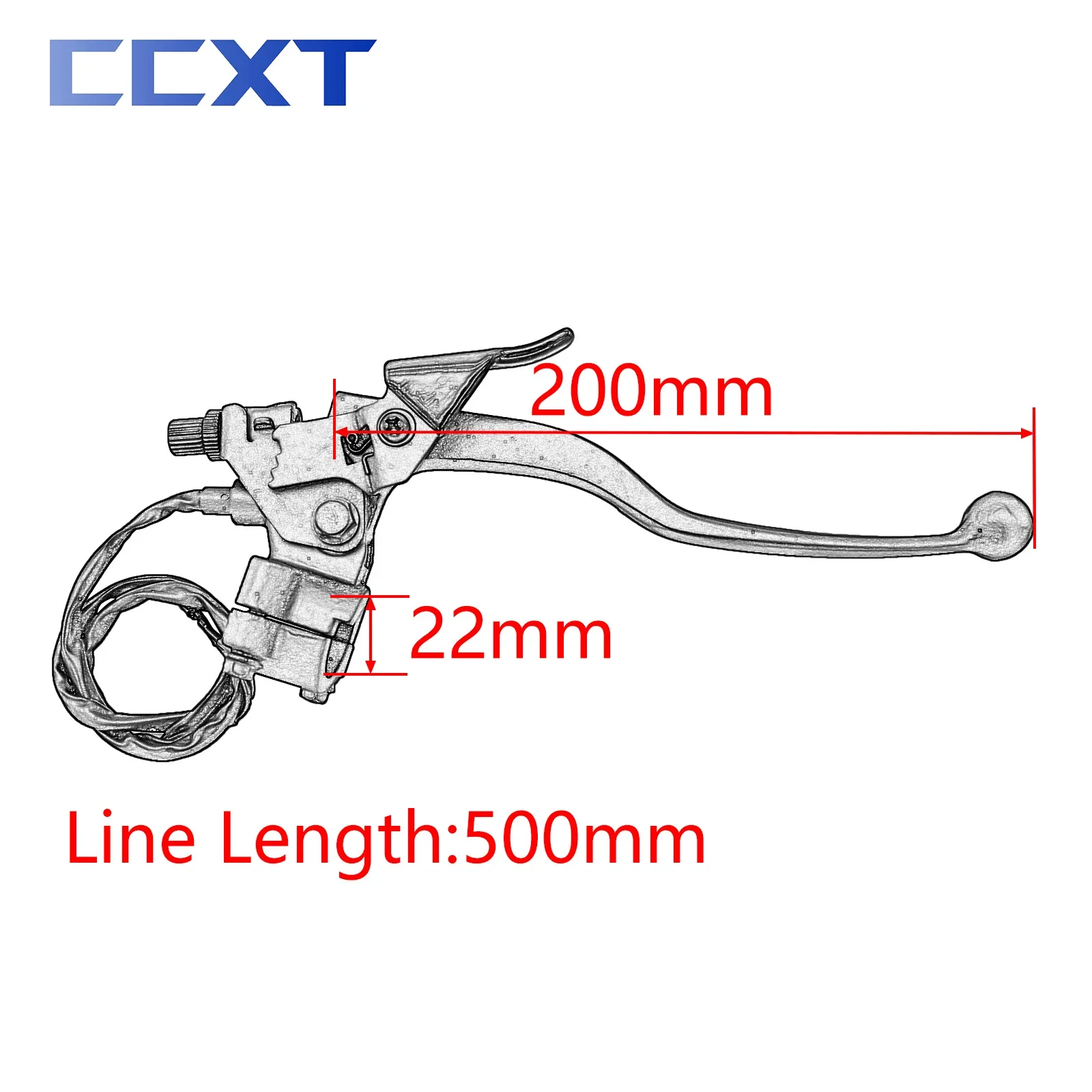 Clutch Lever Parking Brake Lever Brake Lever Handbrake Lock 22mm Handle For ATV Jinling JLA-21B JLA-931E JLA-923 300cc 250cc