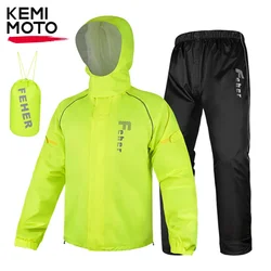 Raincoat Waterproof Pants Jacket Outdoor Riding Motorcycle Split Type Suit Anti-rainstorm Men Breathable Summer Raincoat Set