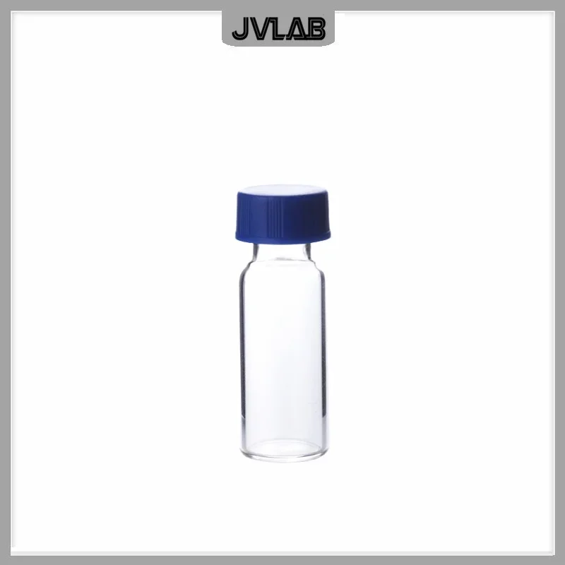 Blue Close-topped Polypropylene Cap Red PTFE/White Silicone Septa 9 mm for Chromatography Vial 2 mL Replacement Agilent