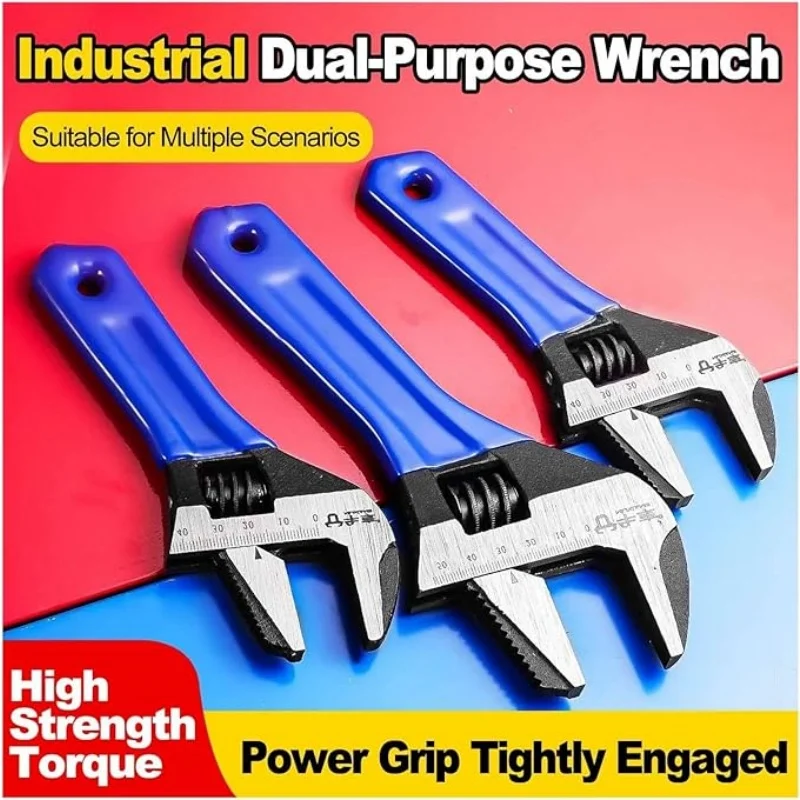 

Ключ с короткой ручкой, колесо с храповым механизмом с большим отверстием, регулируемый ключ с электроприводом с большим отверстием, для поддержания трубопроводов в ванной комнате