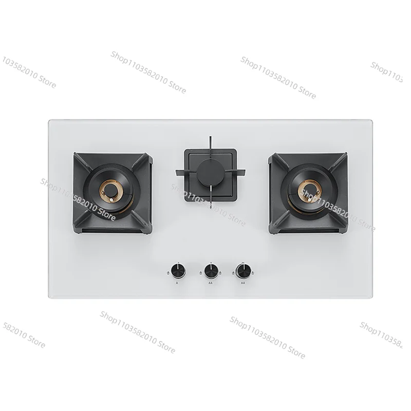 

Suitable for intelligent white glass top gas stoves -3 burners LPG kitchen appliances