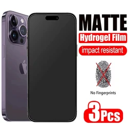 3Pcs Matte Hydrogel Film for IPhone 14 11 12 13 Pro Max Mini Screen Protector for IPhone XS MAX X XR 6 6S 7 8 Plus SE Not Glass