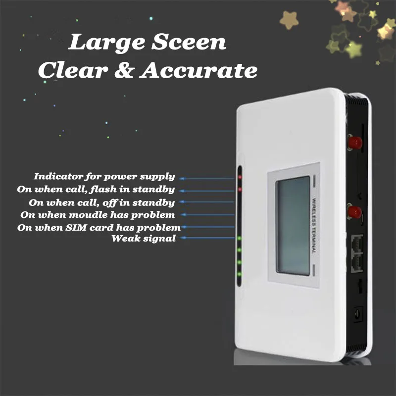 Double Channels 2G GSM Fixed Wireless Terminal For Elevator Alarm System Desktop Phone Dual SIM For PABX