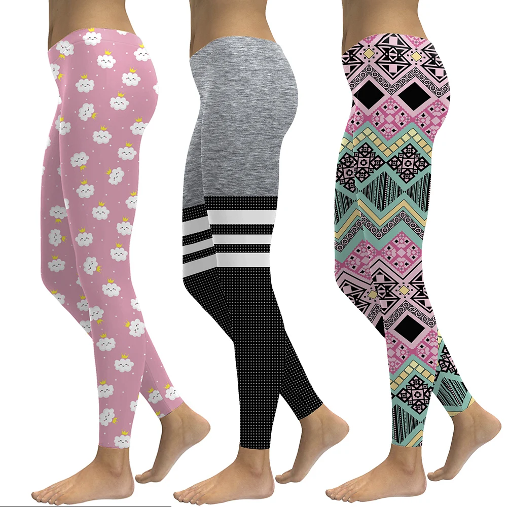 Women's Leggings Femal Leggings Lovely Cat Hologrephic Digital Print Fitness legging High Waist Workout Pants Casual Street Legg