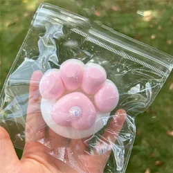 Cartoon Kawaii Plush Cat Paw Pink Bear Paw Fidgeting Pinching Fingertip Fidgety Toys Kids Toys Gifts Cute Girl Squishy Gifts