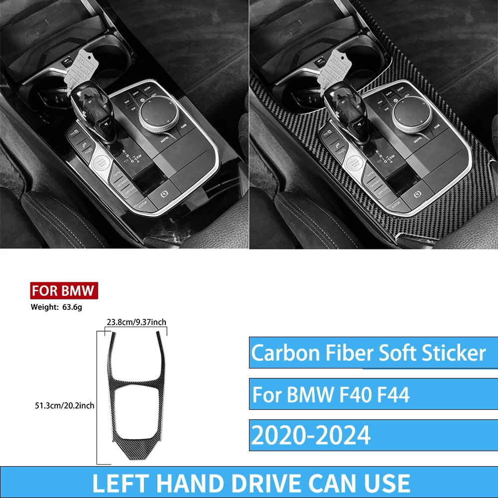 Echte carbon fiber auto-accessoires zwarte trim cover zachte sticker voor BMW 1/2 Serie F40 F44 2020 2021 2022 2023 2024