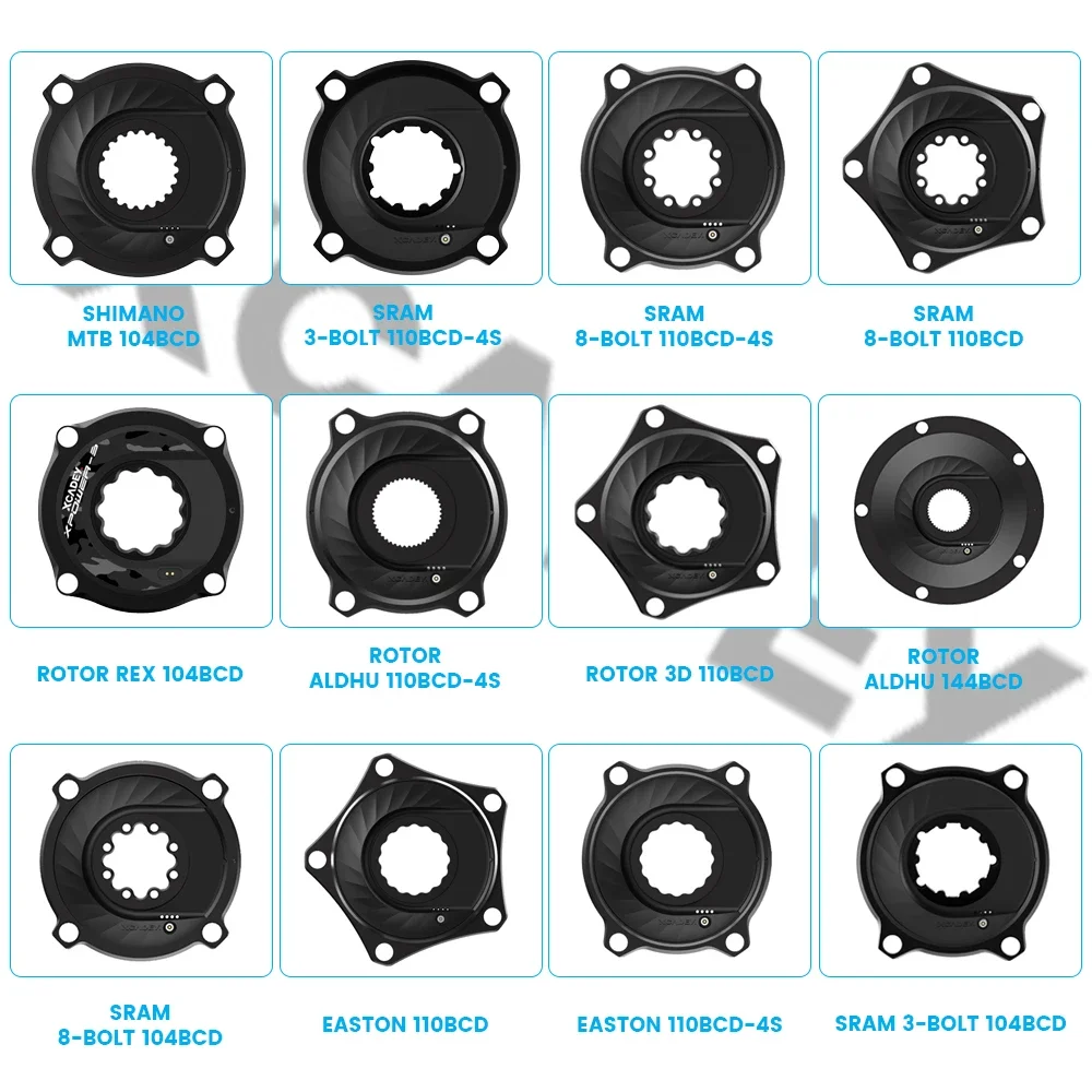 

New XCADEY Road MTB Bike Spider Spider-Based PowerMeter Fits For Shiman SRAM ROTOR RaceFce Eastn Crank Chainring 104BCD 110BCD