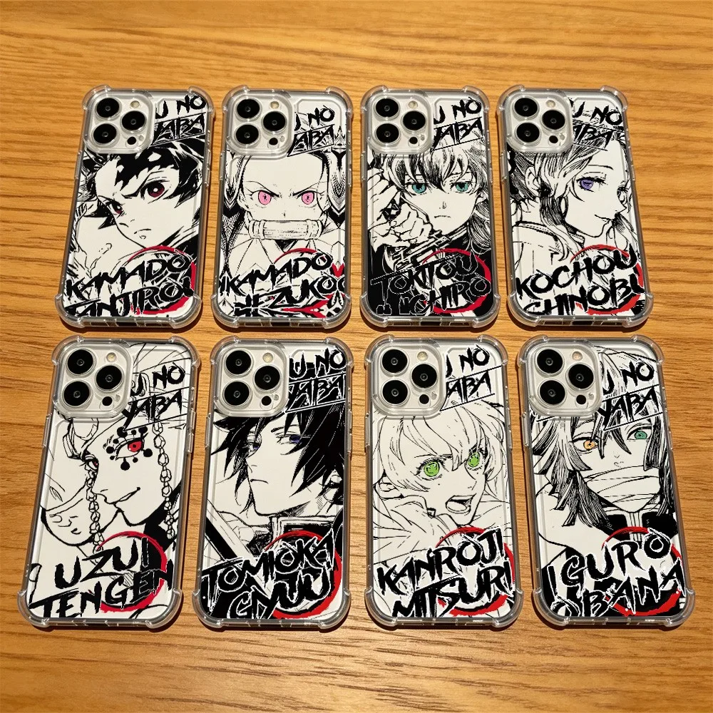 Phone Case For Samsung Galaxy S26 S25 S24 S23 S22 S21 S20 Edge FE Ultra Plus 4G 5G Anti Fall Anime D-Demon Slayers