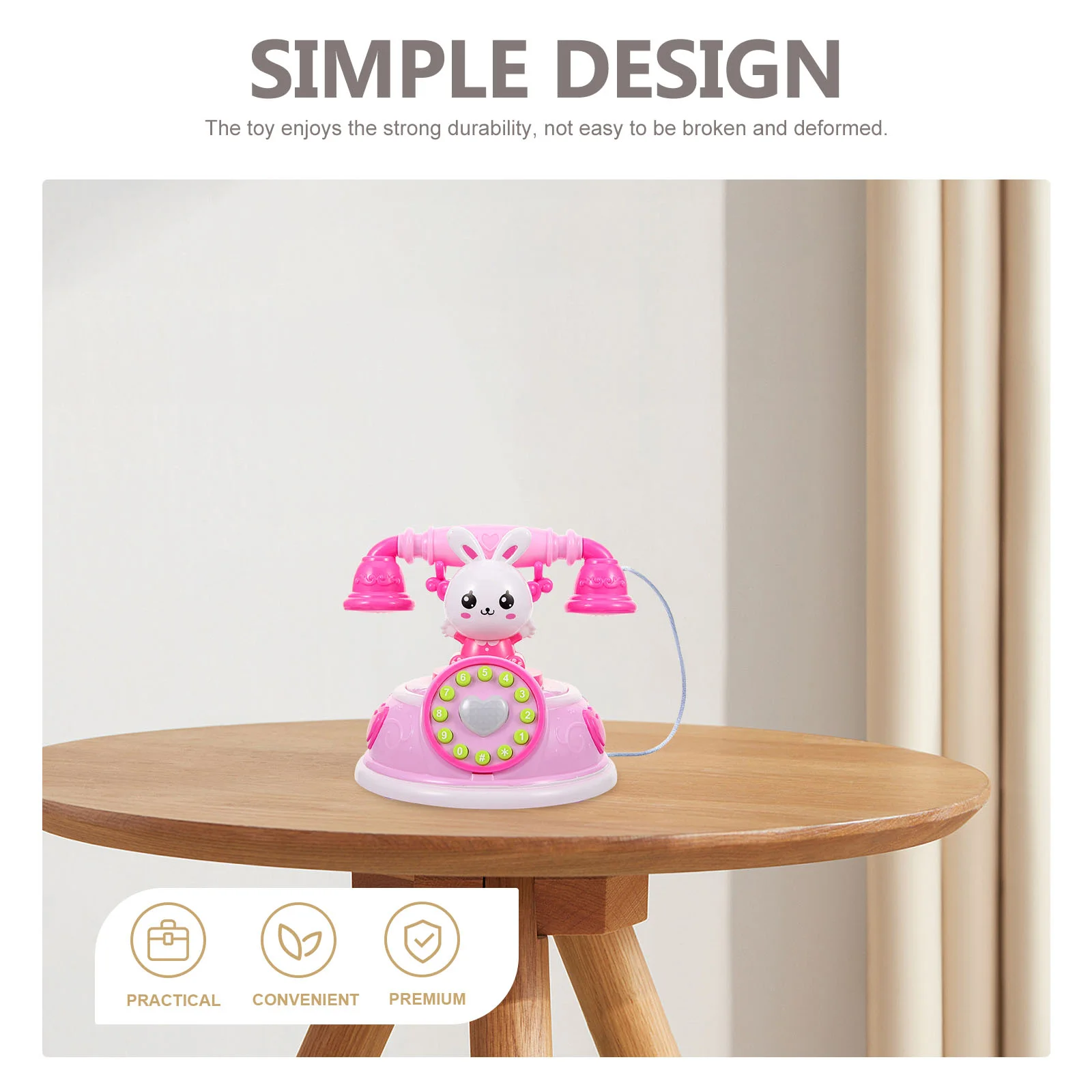 Simulated Telephone Kids Toy Simulation Child Home Appliance Plastic Small Toys for Girls